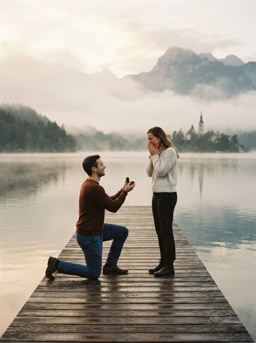 Proposal at Lake Bohinj