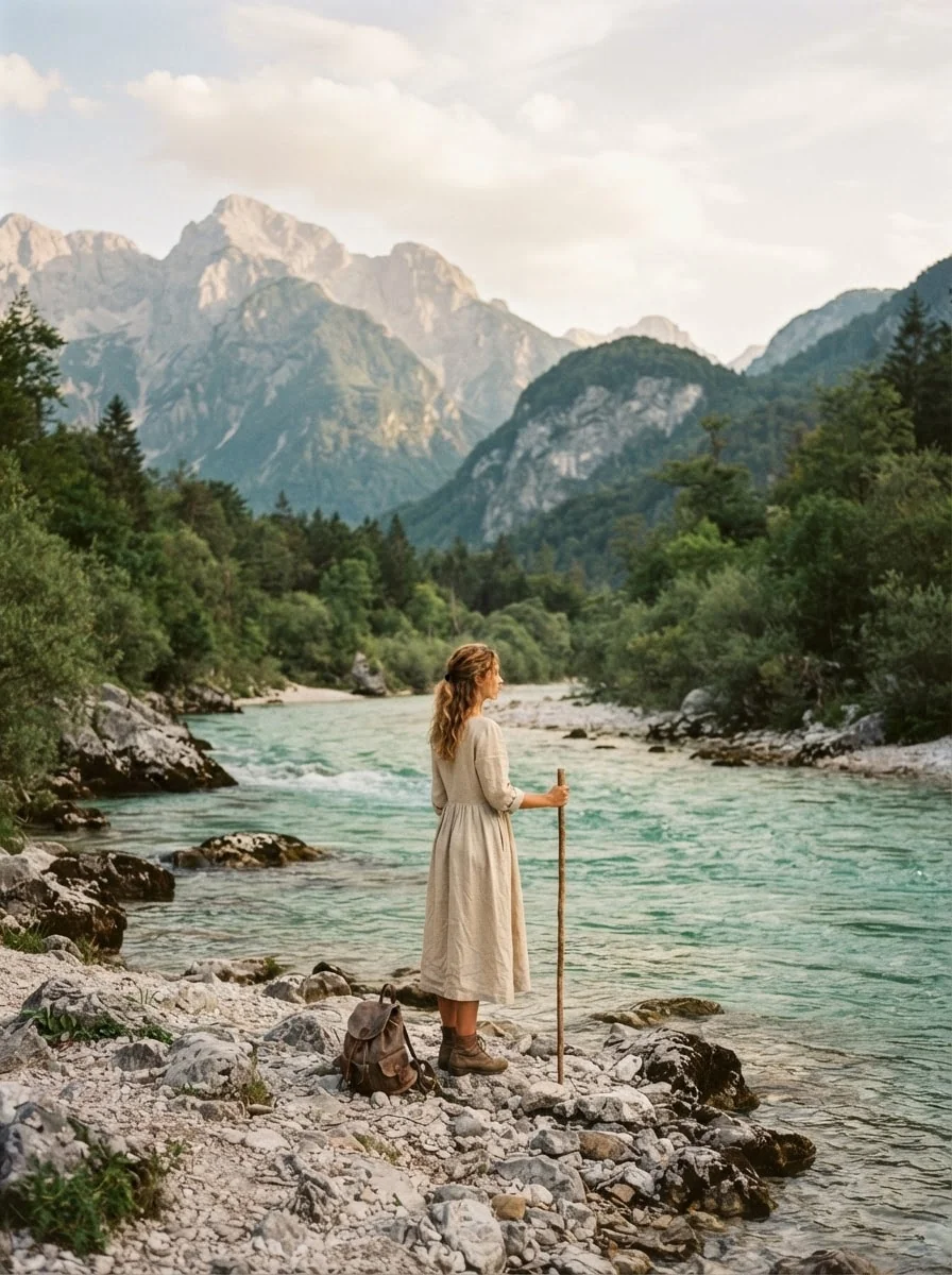 Soča river portrait